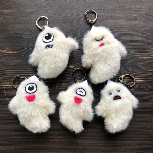 オバケキーホルダー ハロウィン マスコット ぬいぐるみ キーホルダー