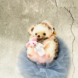 眠りヤマネ（ほぼ本物サイズ） やまね 野生動物 羊毛フェルト