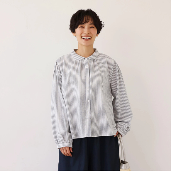シバレンページ 大人可愛い！ヴィンテージモードなストライプコットンリネン