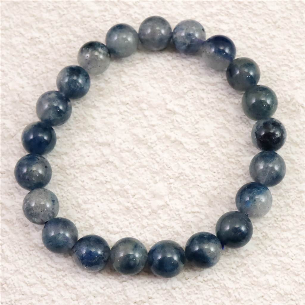 トロレアイト(スコルザライト） インクォーツ　9mmブレスレット 21.6g #17827