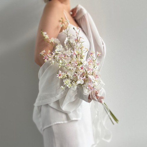 ブーケ　和装　アーティシャルフラワー　造花　前撮り 白無垢 色打掛 ⌇﻿ 和ブーケ ⌇﻿ アーティフィシャルフラワーブーケ