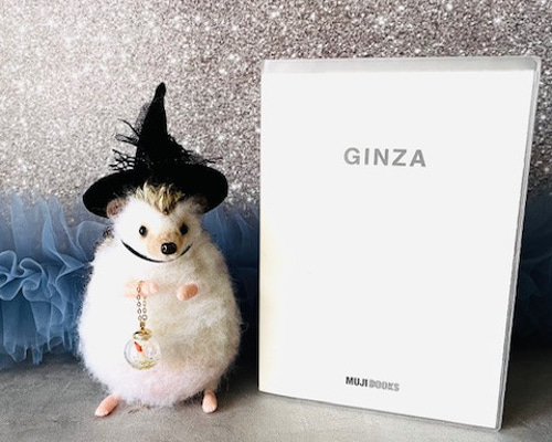 海外作家様　ハンドメイド　ぬいぐるみ　ハリネズミ　帽子付き 魔法使いのハリネズミ（帽子と魔法にかかったランタン付き）ハリネズミ