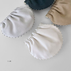 Creema限定[ 3type ] Amulette - 真珠貝 - ミニポーチ／スエード／セピアベージュ／バネポーチ 11枚目の画像