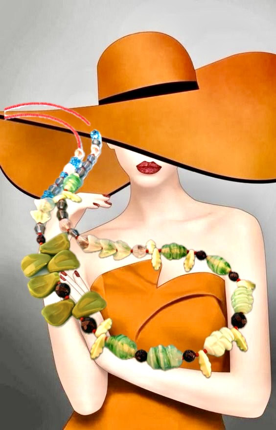 ヨーロピアンリーフネックレス