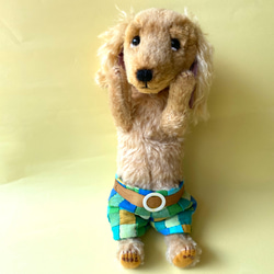 2.ぬいぐるみ、テディマルチーズ、犬、ハンドメイド、オリジナル、特大