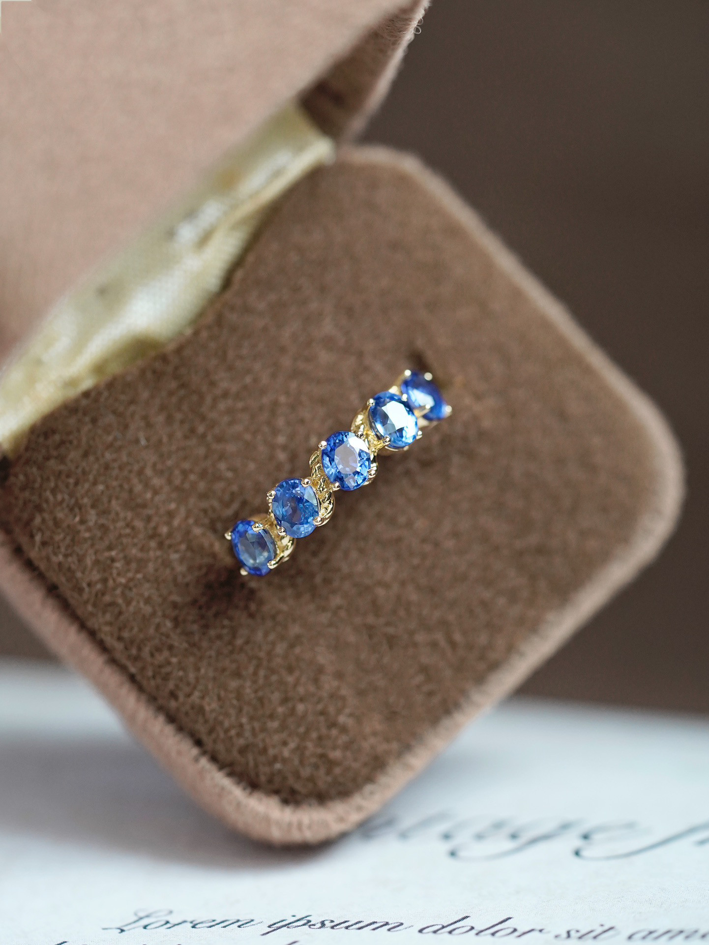 サファイアリングk18　4701