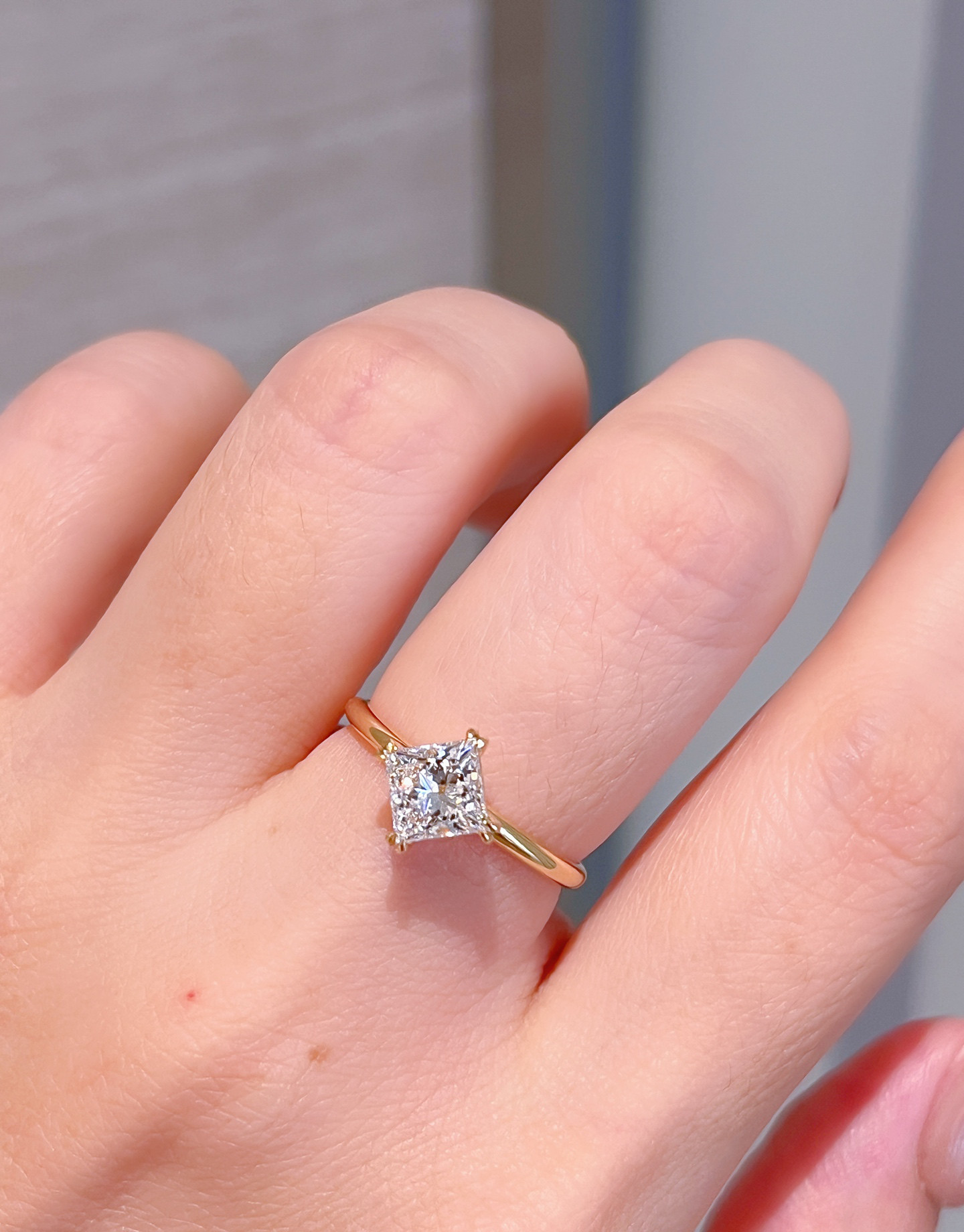 ラボグロウンダイヤモンドリングk18　5401