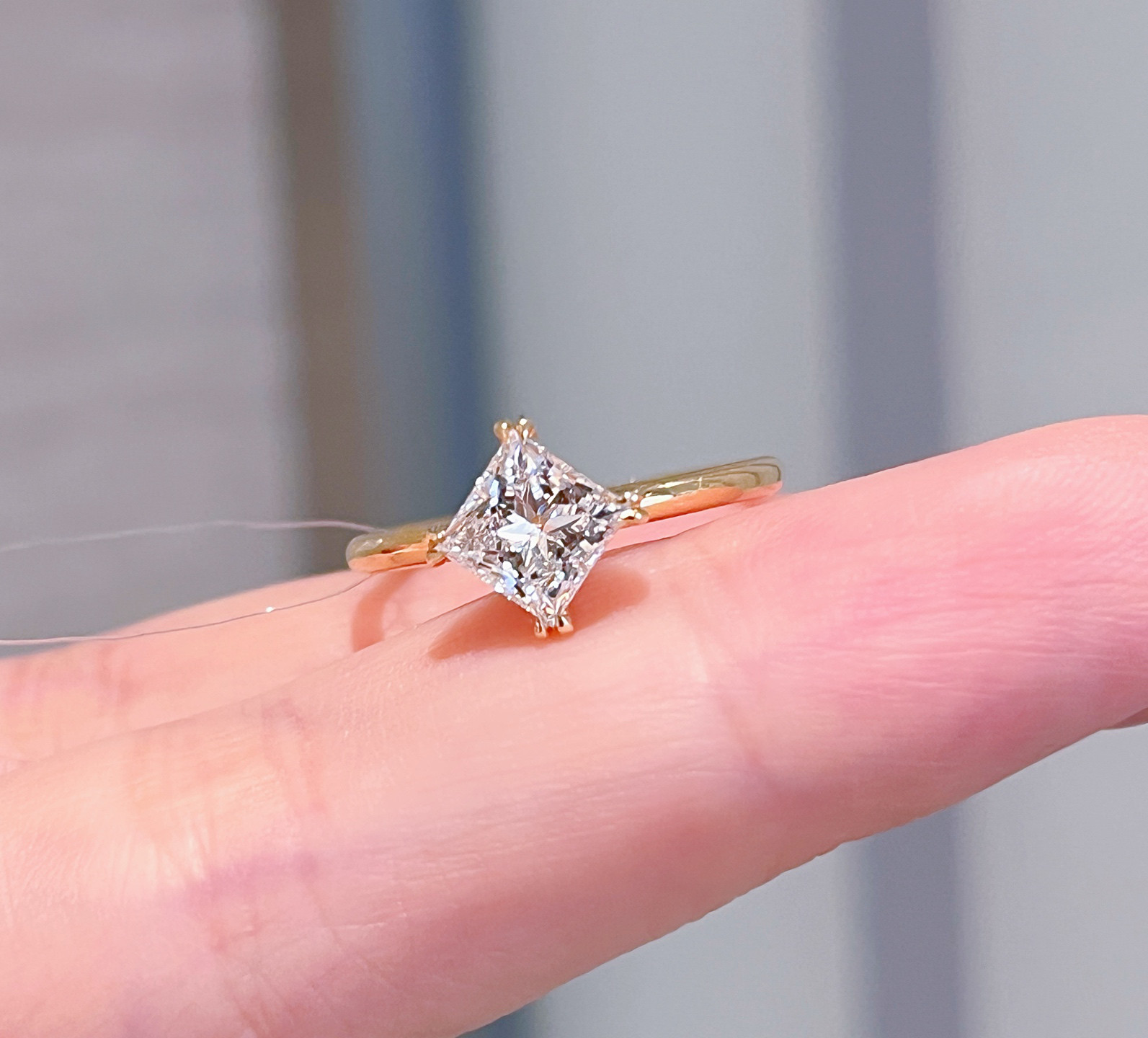 ラボグロウンダイヤモンドリングk18　5401