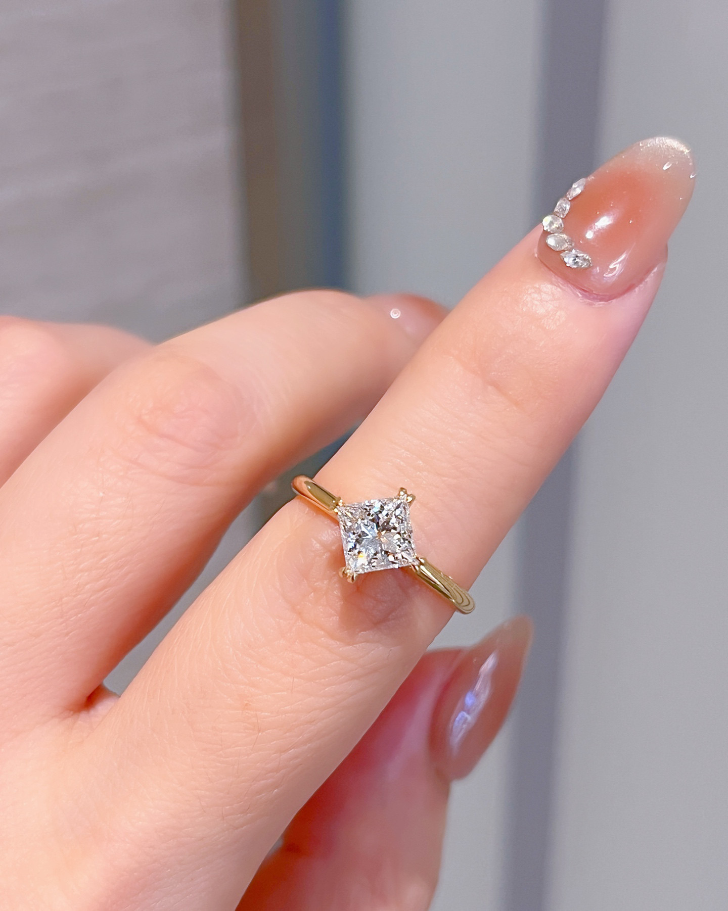 ラボグロウンダイヤモンドリングk18　5401