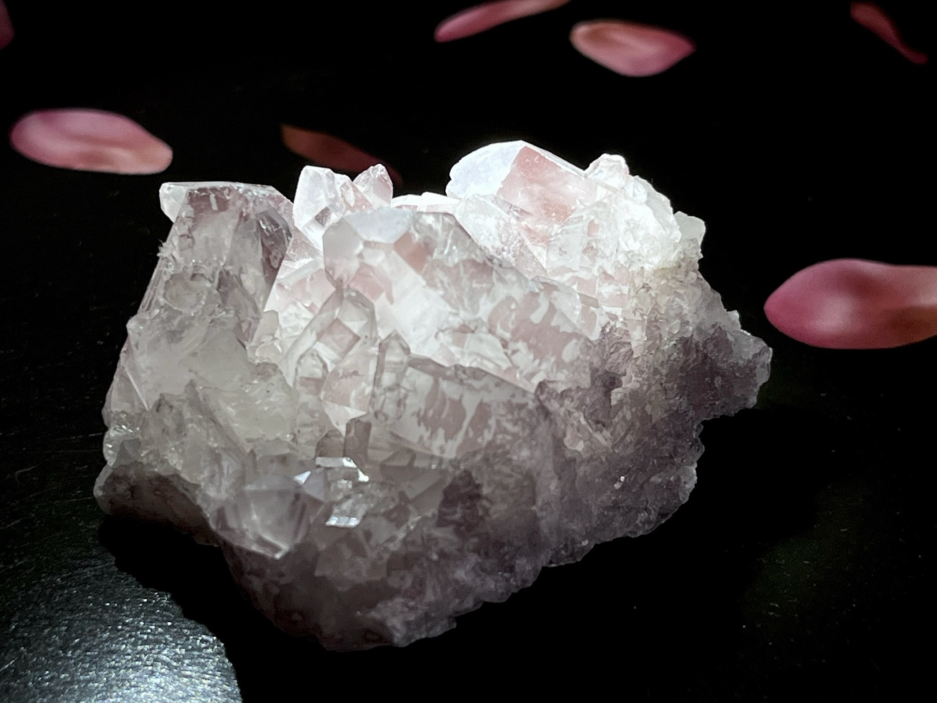 タイムリンク　ウィンドウ　ローズドタンジェリン　クラスター　ラフストーン　原石