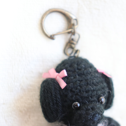 トイプードルのあみぐるみキーホルダー あみぐるみ ほっこり