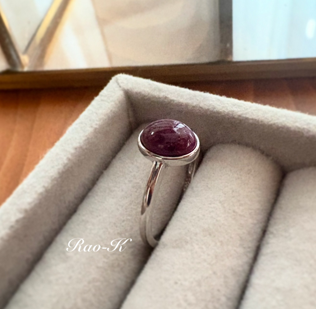 ✨silver925大人のシンプルリング〜ルビー