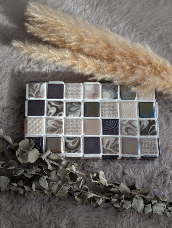 【360度タイル貼り】名古屋モザイク　ディスプレイトレイ【送料無料】 3枚目の画像