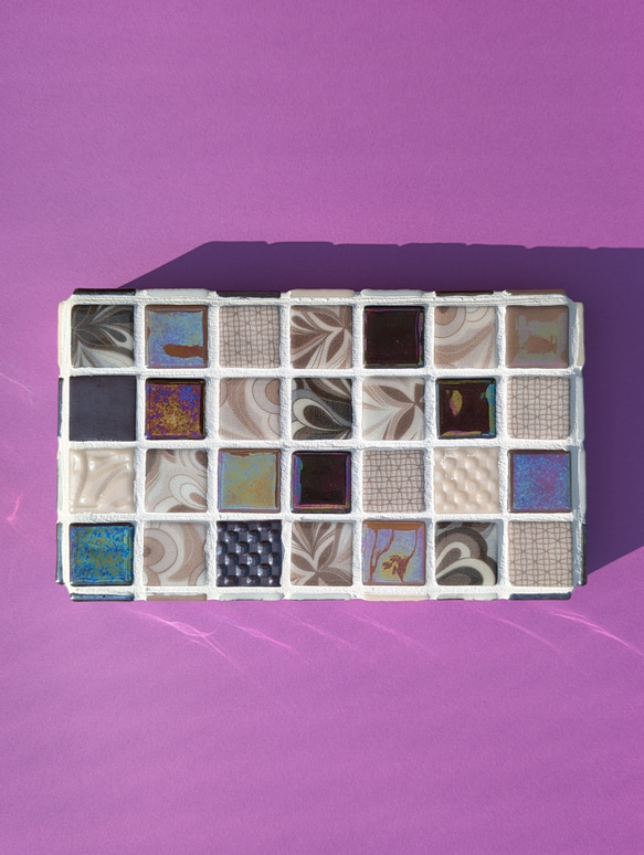 【360度タイル貼り】名古屋モザイク　ディスプレイトレイ【送料無料】 1枚目の画像