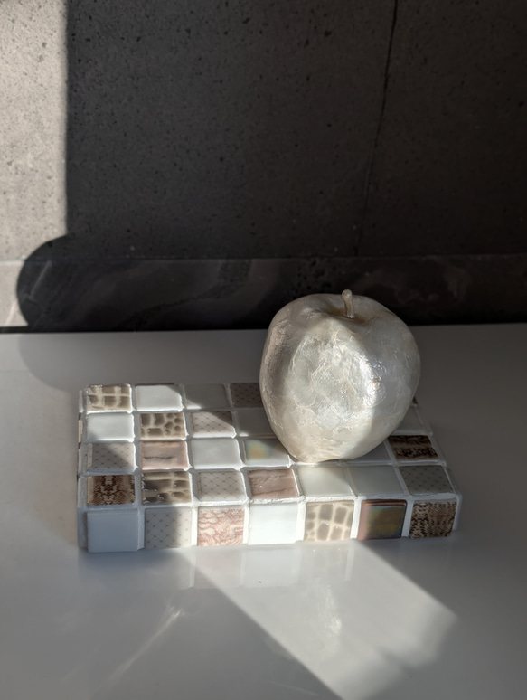 【360度タイル貼り】名古屋モザイク　ディスプレイトレイ【送料無料 2枚目の画像