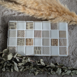 【360度タイル貼り】名古屋モザイク　ディスプレイトレイ【送料無料 4枚目の画像