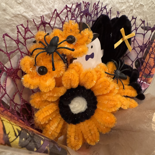 ハロウィン【3日以内発送】モールフラワー ハロウィン花束 ブーケ