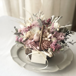 スプレーバラのナチュラルカラースワッグ】ドライフラワー スワッグ