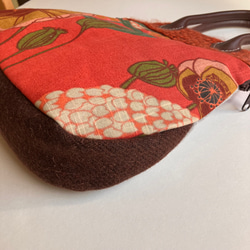 小さなボストンバッグ　ハンドバッグ　ポピーとルピナス2 7枚目の画像