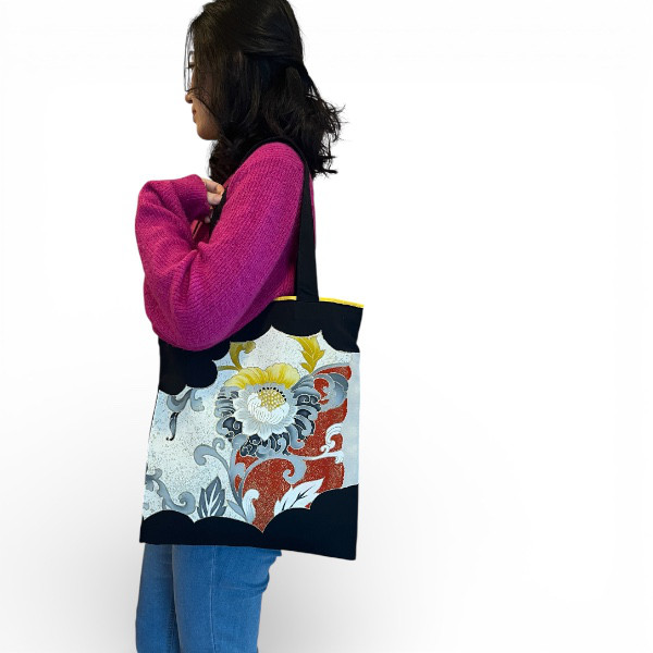 留袖トートバッグ <フラワー>