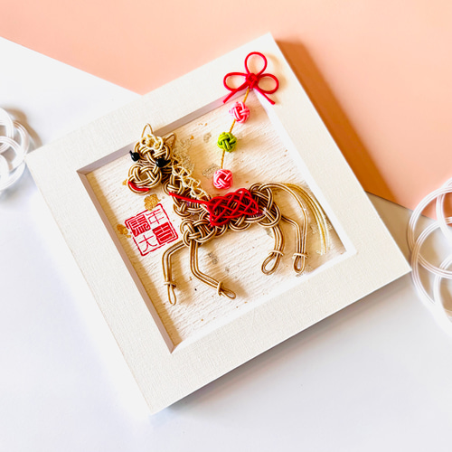 馬 絵画 額入 フレーム付 アート ギフト用 風水 開運 引越し祝い すぐ