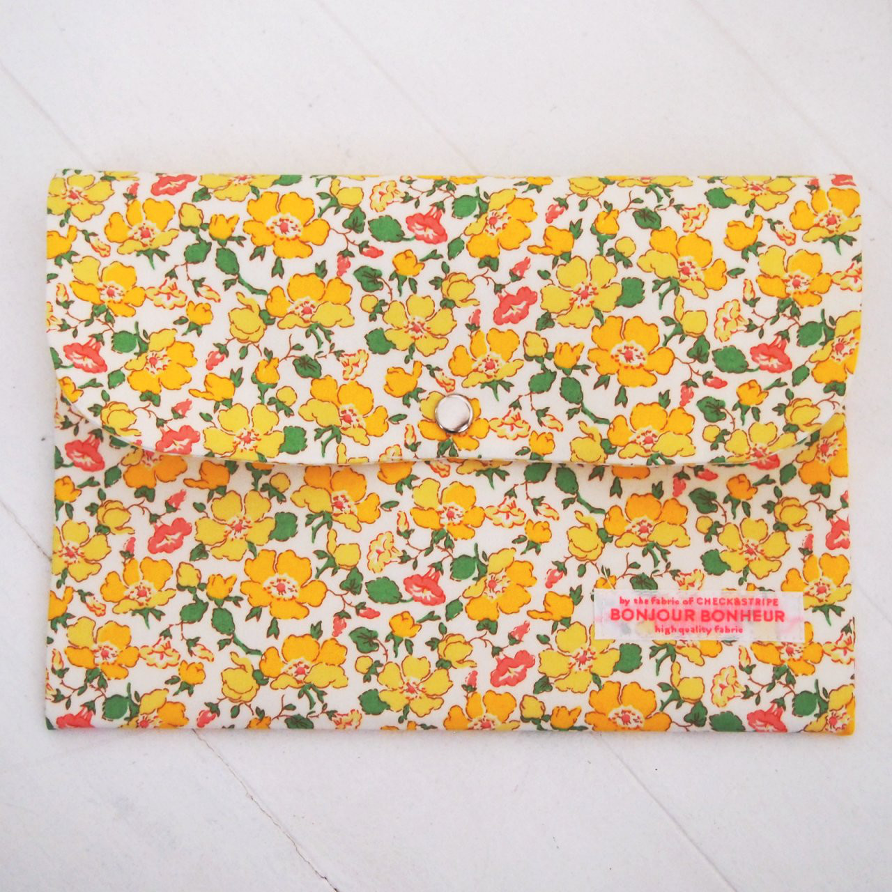 リバティ 母子手帳ケース ミセス・ストーンリー/イエロー B6サイズ