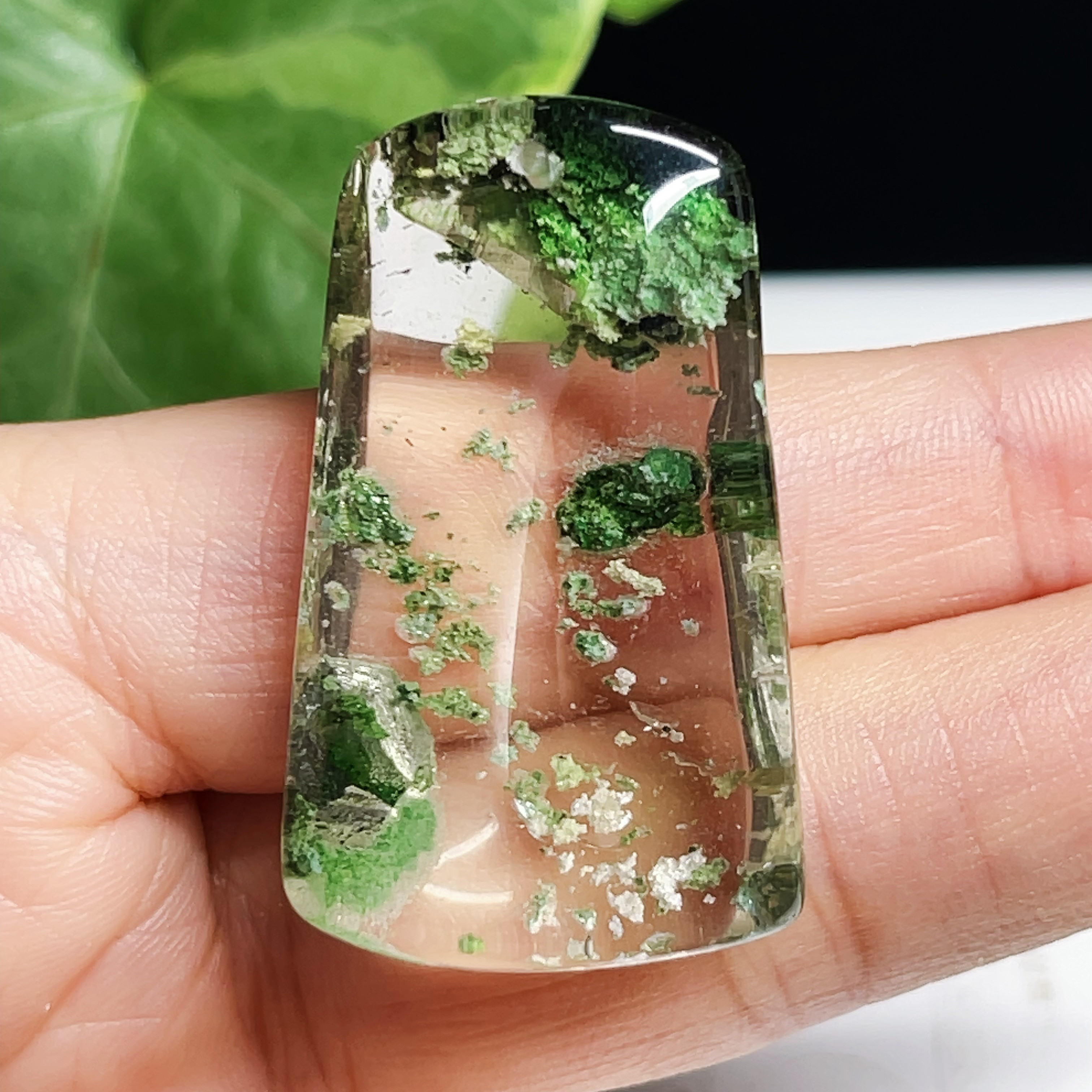 ガーデンクォーツ　庭園水晶　幽霊水晶　ペンダント　ネックレス　【高品質】 71