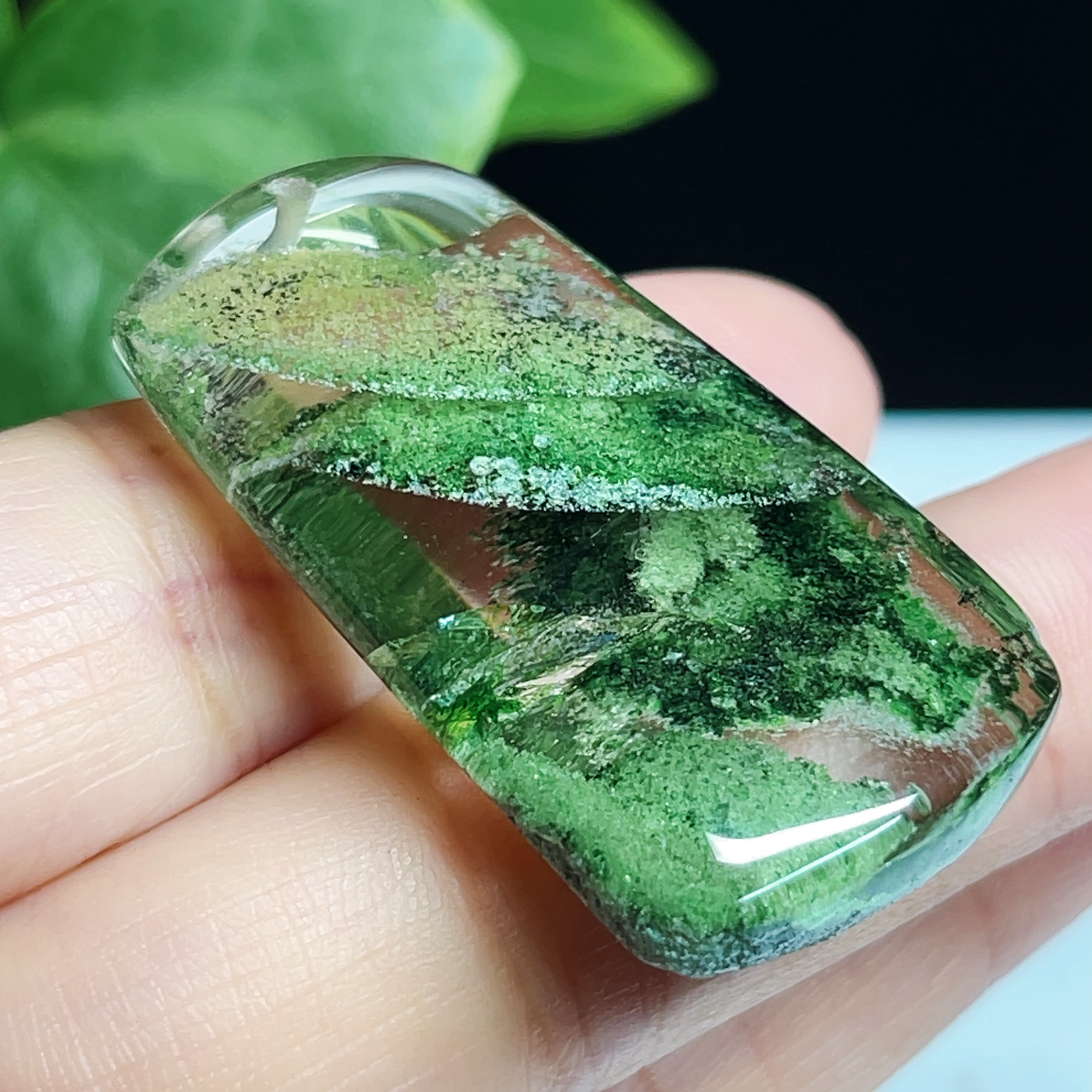 ガーデンクォーツ　庭園水晶　幽霊水晶　ペンダント　ネックレス　【高品質】 59