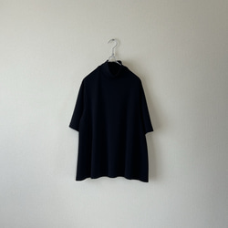 Aラインのニットトップス　ブラック　サイズ展開あり 7枚目の画像