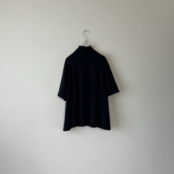 Aラインのニットトップス　ブラック　サイズ展開あり 8枚目の画像