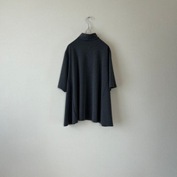 Aラインのニットトップス　ブラック　サイズ展開あり 7枚目の画像