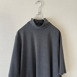 Aラインのニットトップス　ブラック　サイズ展開あり 8枚目の画像