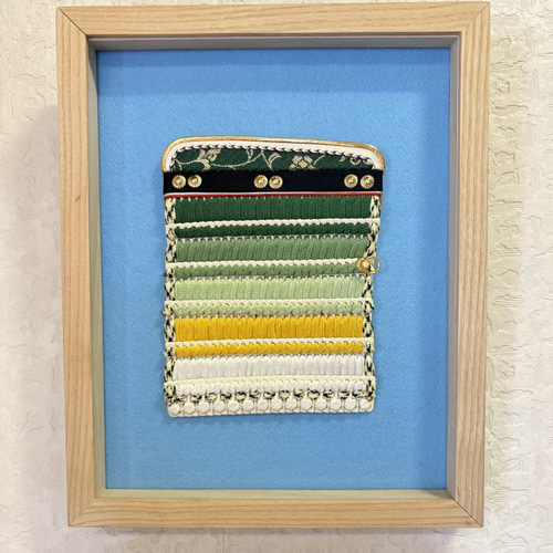 伝統工芸 袖額飾り 萌黄匂【もえぎにおい】 その他インテリア雑貨 加藤