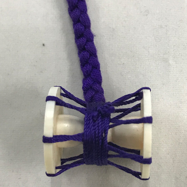 【本象牙】職人手作り 象牙の根付ストラップ / 太鼓 №68