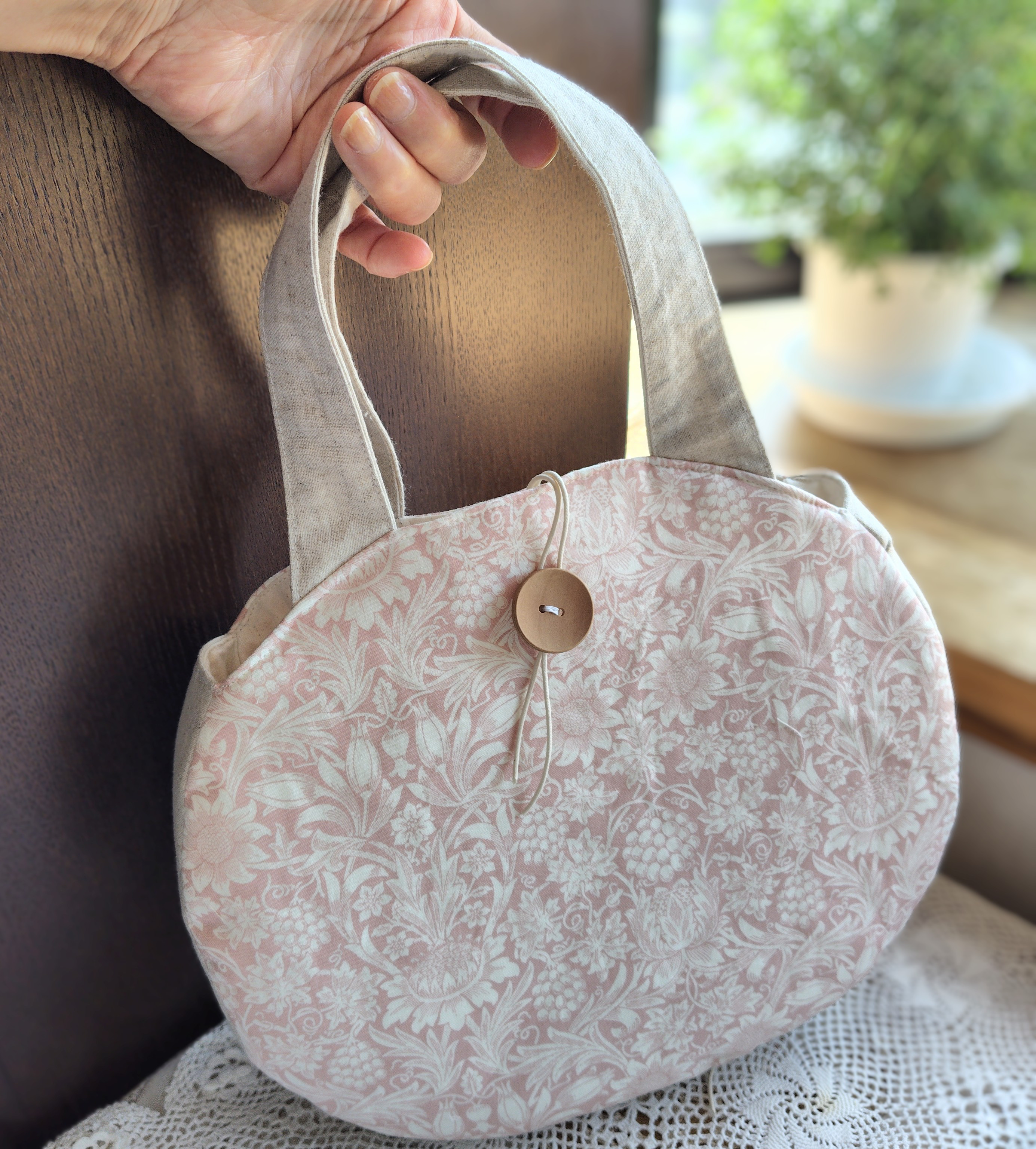 サークルバッグ*モリス*くすみピンク