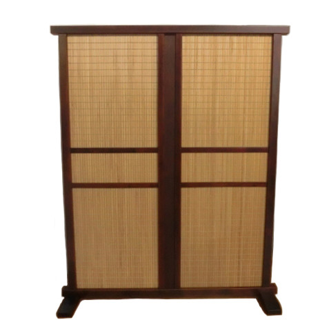 木製 ついたて ライトブラウン木簾 衝立 ミイール