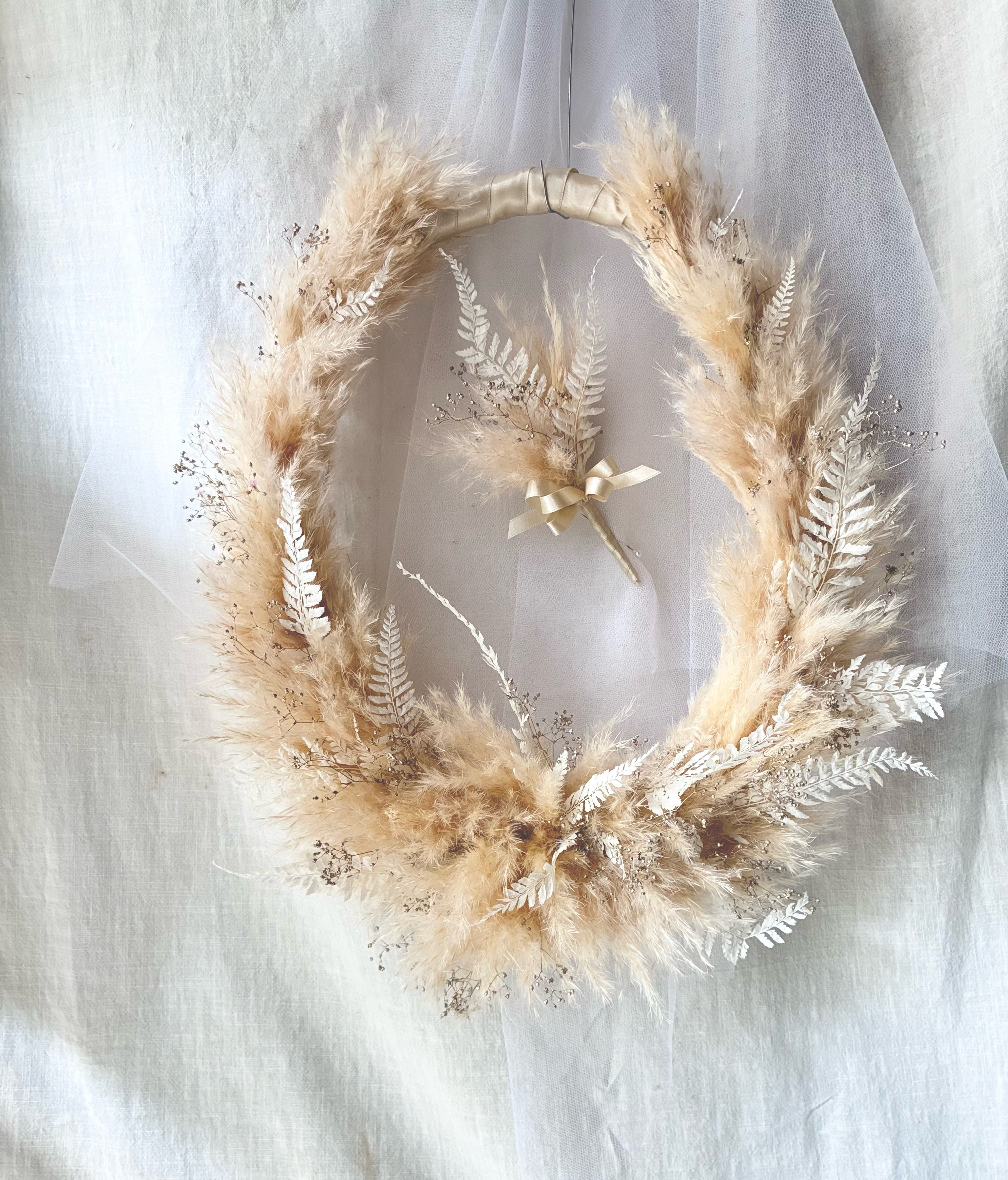 リースブーケ＊*パンパス(ブートニア付き)