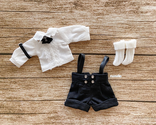 JANAYA ハンドメイド オビツ11服 男の子洋服 3点セット シャツとパンツ