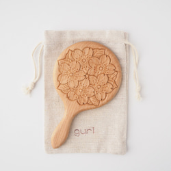 受注生産】手鏡小《桜丸》カラー選択可能 手鏡 木彫guri 通販