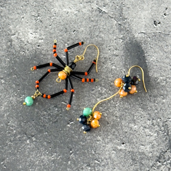 自然素材ウッドビーズのナチュラルアクセサリー｜木の実ボール＊ピアス