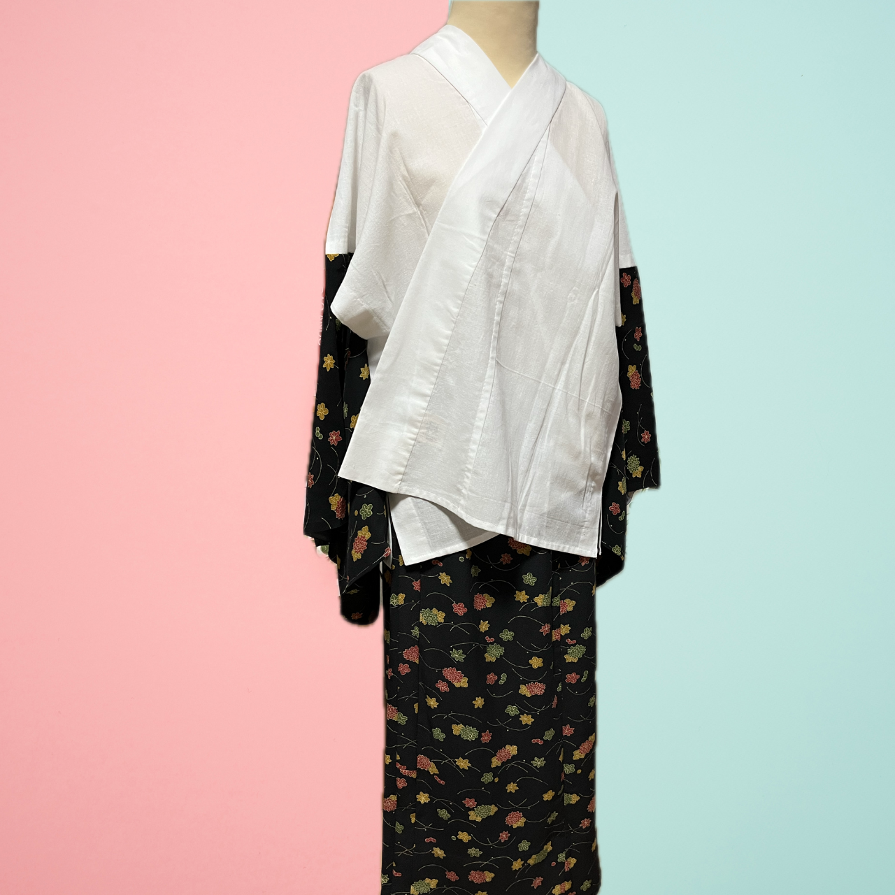 和裁士仕立ての二部式襦袢<かくしステテコ>上下セット