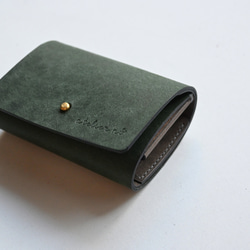 マネークリップ財布【ターコイズ】手縫い仕立て　マルゴー　イタリアンレザー マネークリップ財布【ターコイズ】手縫い仕立て マルゴー