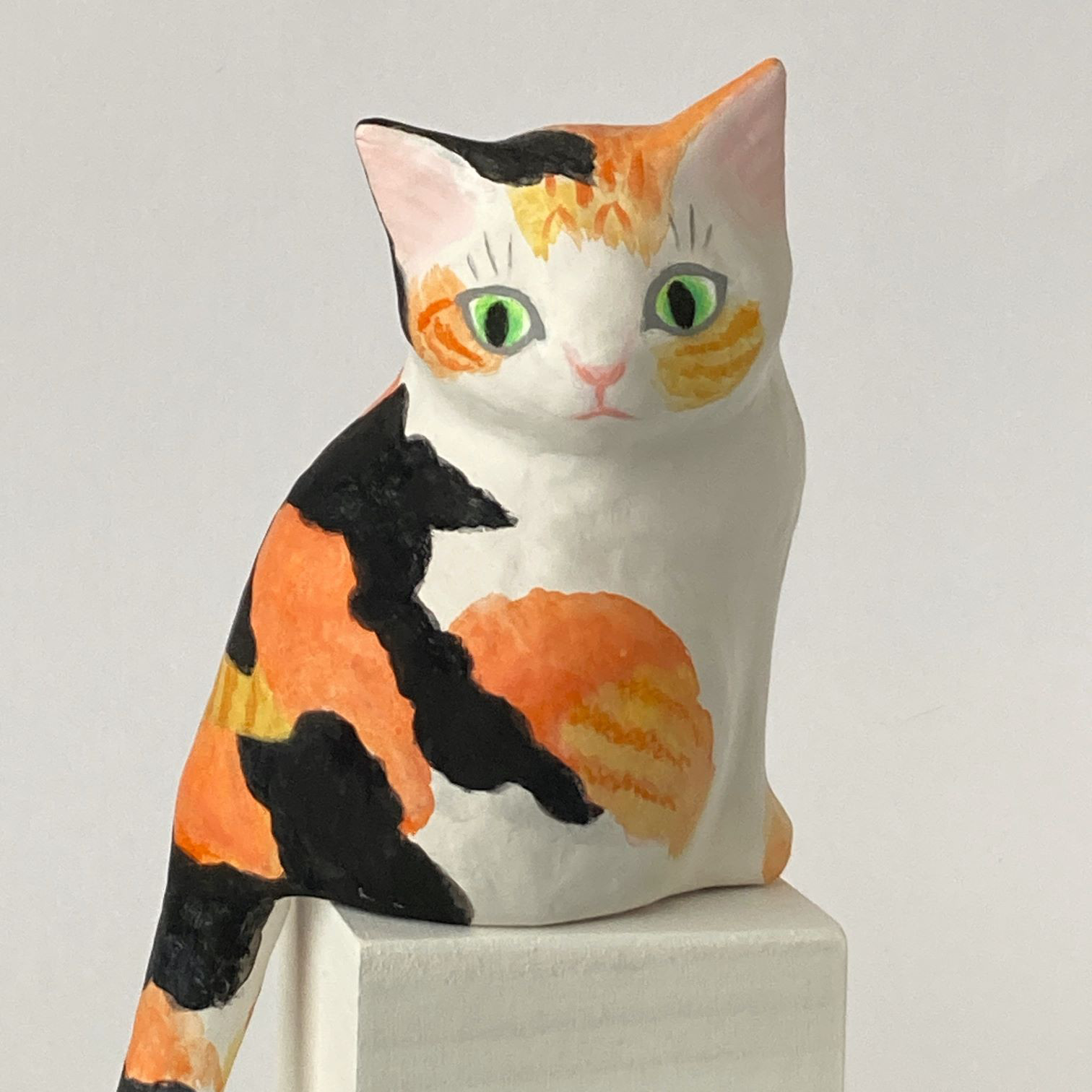 （受注制作）見返りねこ　張子