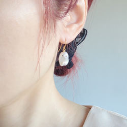 【一点物】おばけパールと星型パールのピアスセット 4枚目の画像