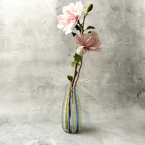 レースガラス 花瓶 花瓶 ガラス 一輪挿し 北欧 おしゃれ Relation drop 高さ13cm ガラス