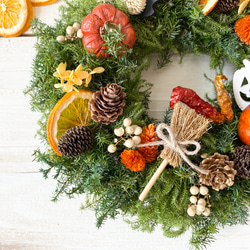 ミニパンプキンのハロウィンリース 3枚目の画像