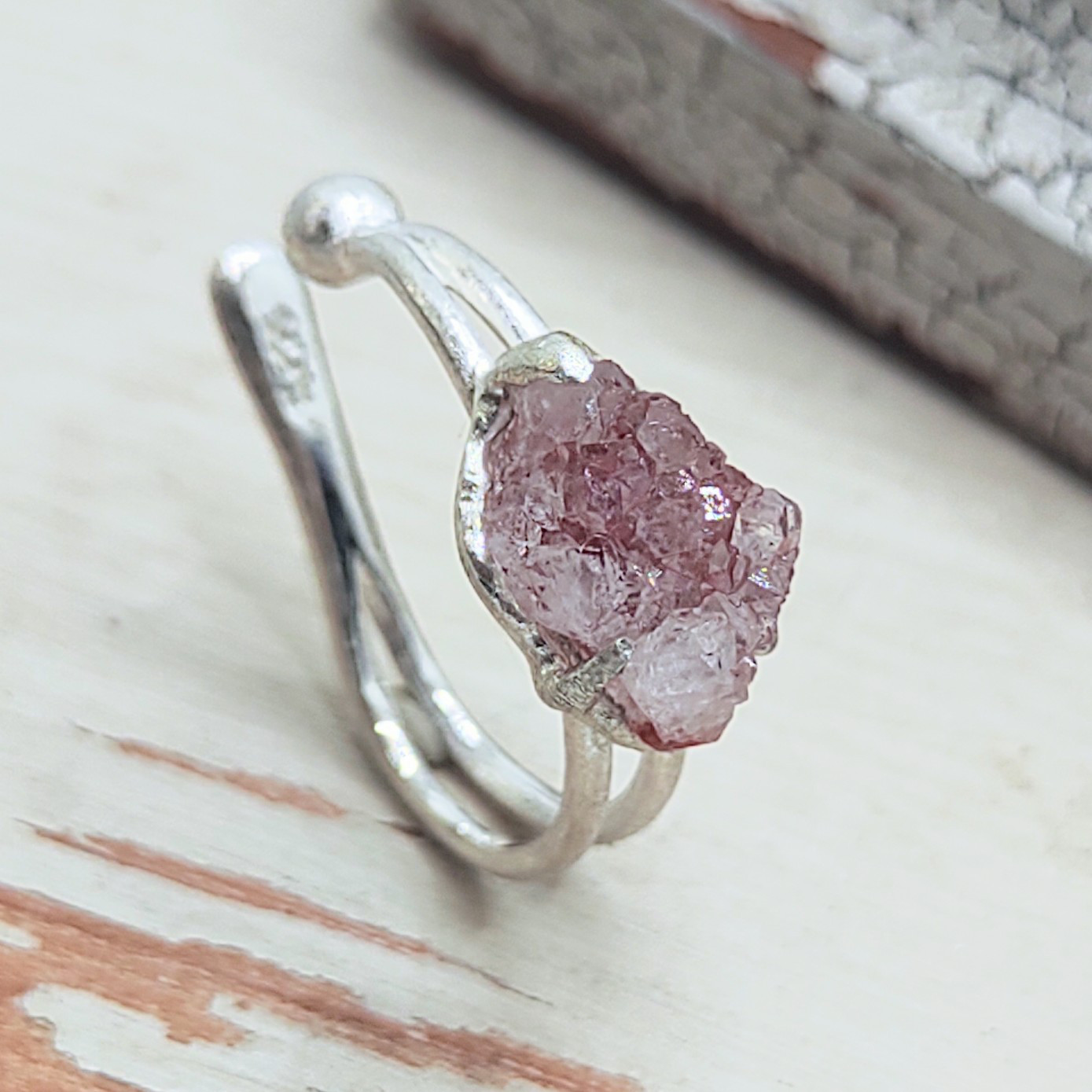 鉱物の表情＊ローゼライト 925 ear cuff 6,560円