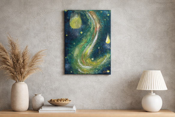 額付原画 抽象画 テクスチャーアート【水路の光】 絵画 Chouga 通販