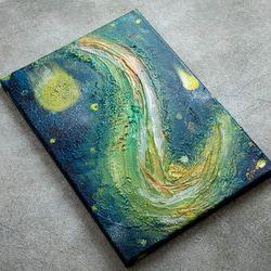 額付原画 抽象画 テクスチャーアート【水路の光】 絵画 Chouga 通販