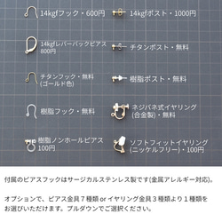 【お試し】スワロフスキー・フューシャの一粒ピアス／イヤリング＼トライアル・キャンペーン／｜クリスマス 8枚目の画像